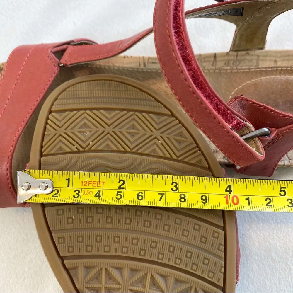 Teva Women's Red Cork Footbed Sandals - Picture 12 of 15